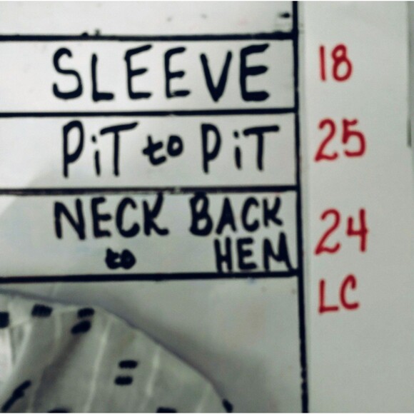 Liz Claiborne Top Women's PXL Poof Embroider Cotton White Black Popover Boho Hip - Picture 8 of 12